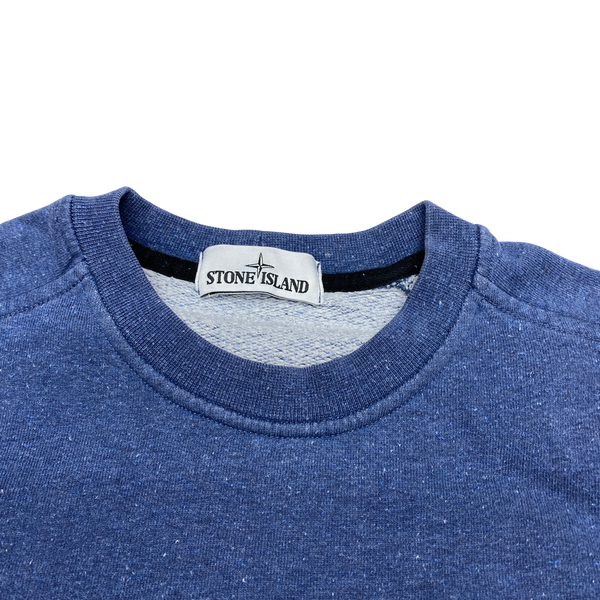Stone Island 2016 Blue Marl Chest Pocket Sweatshirt