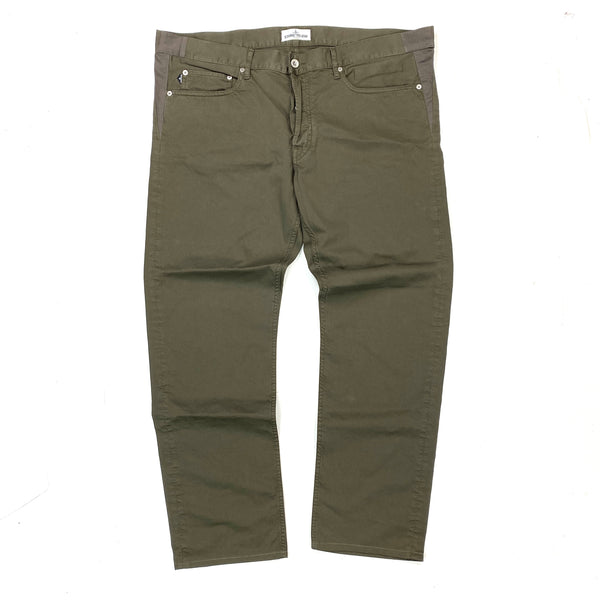 Stone Island Khaki Chinos Straight Fit