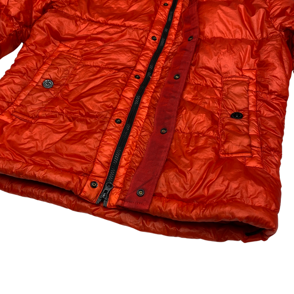Stone Island 2013 Orange Garment Dyed Puffer Jacket
