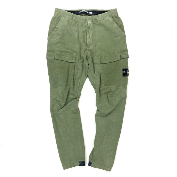 Green stone island joggers outlet
