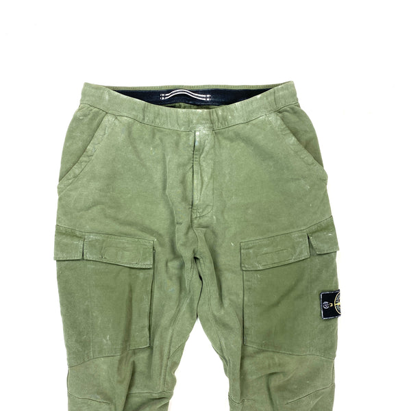 Stone Island Olive Green Frost Cargo Joggers