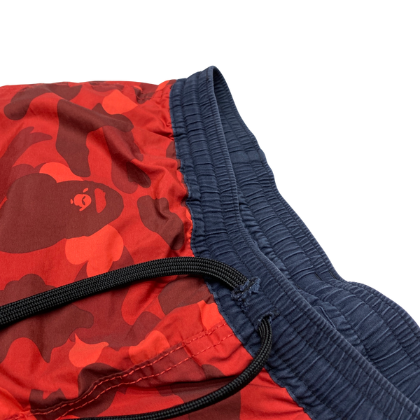BAPE Camo Reversible Nylon Cotton Shorts - Large