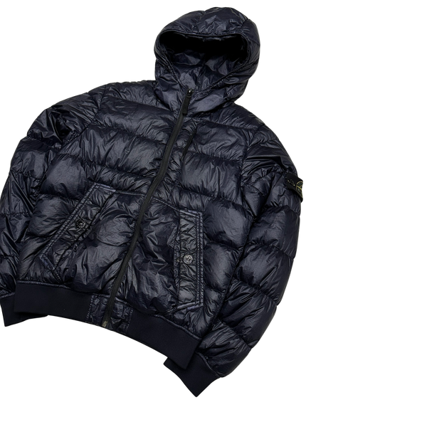 Stone Island 2015 Navy Garment Dyed Puffer Jacket