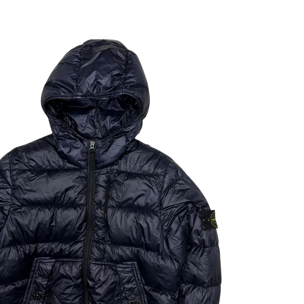 Stone Island 2015 Navy Garment Dyed Puffer Jacket