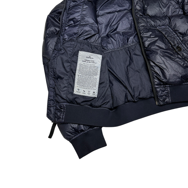 Stone Island 2015 Navy Garment Dyed Puffer Jacket