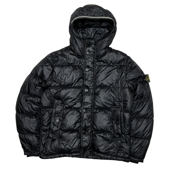 Stone Island 2013 Black Garment Dyed Puffer Jacket