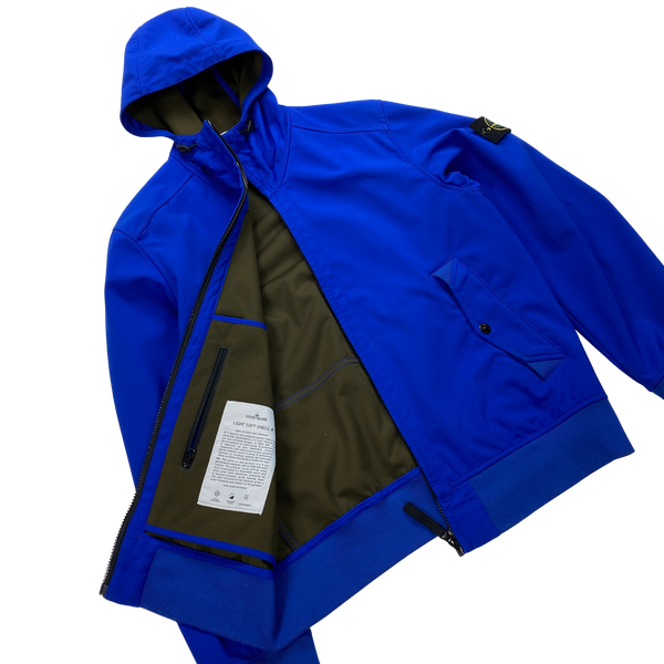 Stone Island Royal Blue Light Soft Shell R Jacket