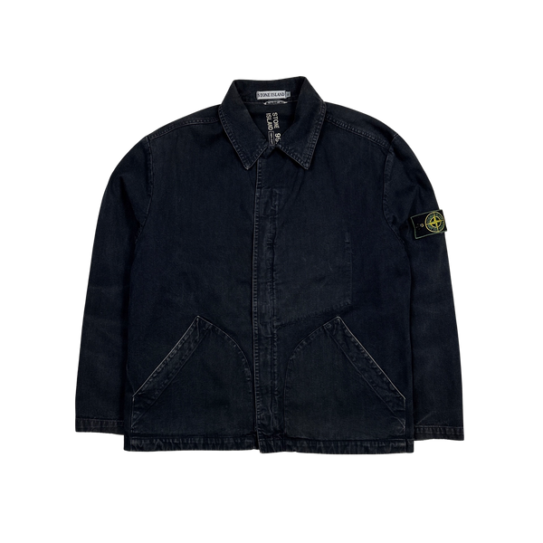Stone Island Vintage 1995 Thick Italian Denim Jacket - Medium