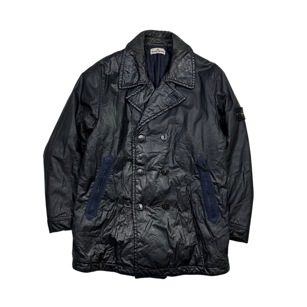 Stone Island 2012 Navy 30th Anni Mussola Gommata Jacket - Medium