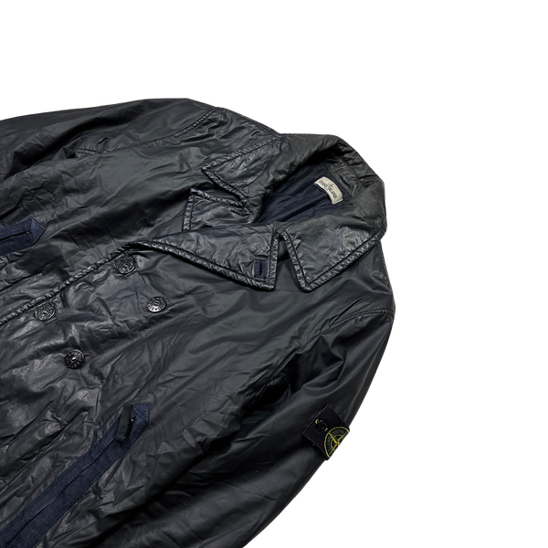 Stone Island 2012 Navy 30th Anni Mussola Gommata Jacket - Medium