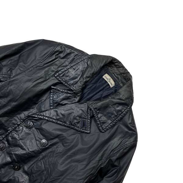 Stone Island 2012 Navy 30th Anni Mussola Gommata Jacket - Medium