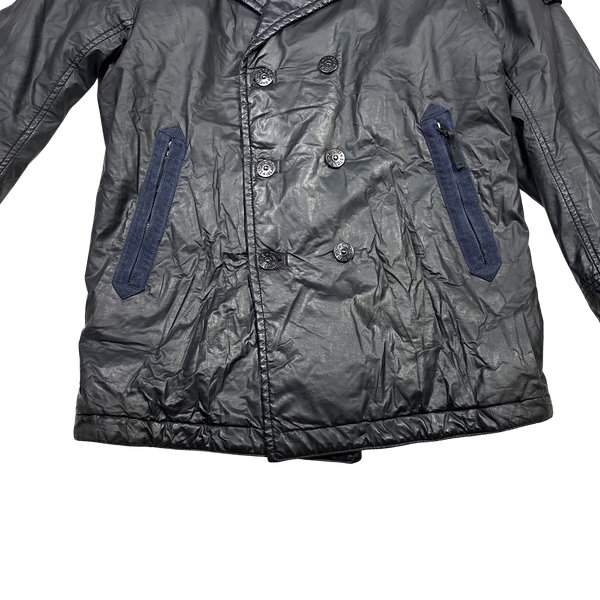 Stone Island 2012 Navy 30th Anni Mussola Gommata Jacket - Medium