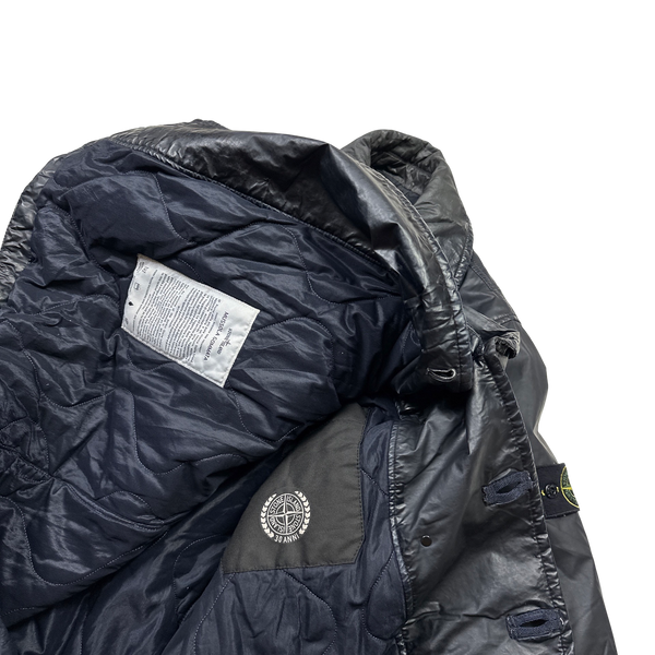 Stone Island 2012 Navy 30th Anni Mussola Gommata Jacket - Medium