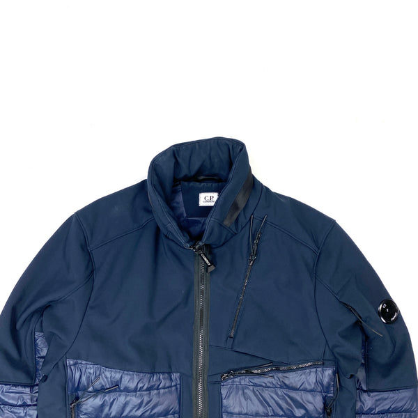 CP Company Navy Padded Soft Shell Jacket