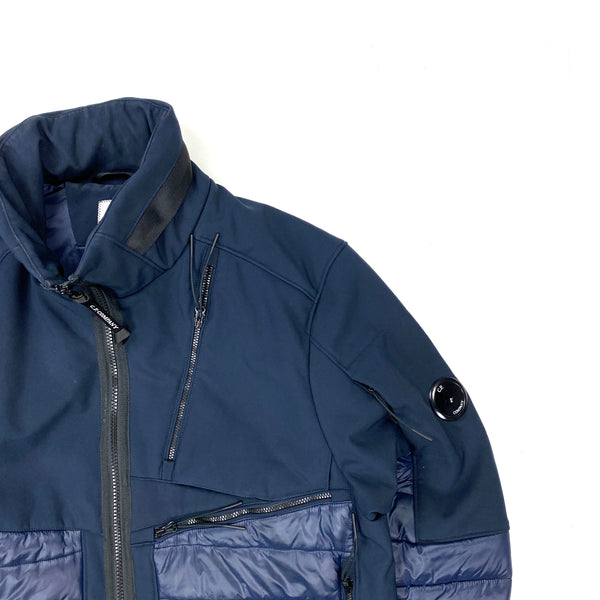 CP Company Navy Padded Soft Shell Jacket