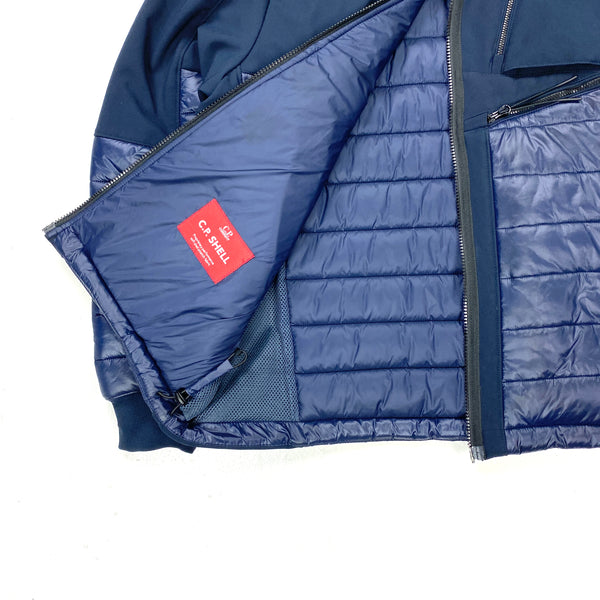 CP Company Navy Padded Soft Shell Jacket
