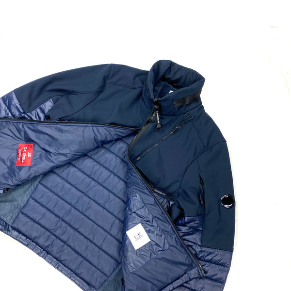 CP Company Navy Padded Soft Shell Jacket