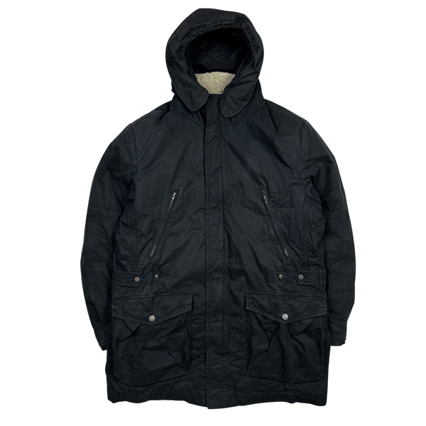 CP Company Vintage 2005 Shearling Lined Down Filled Parka - XXL
