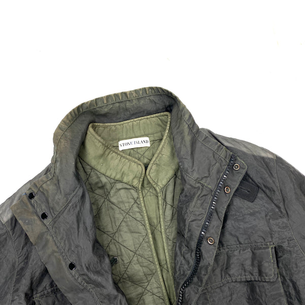 Stone Island Vintage Khaki Monofilament Duel Layer Mesh Jacket
