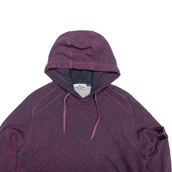 Stone Island Purple Dust Treatment Pullover Hoodie