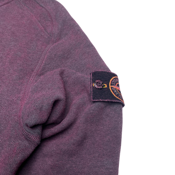 Stone Island Purple Dust Treatment Pullover Hoodie