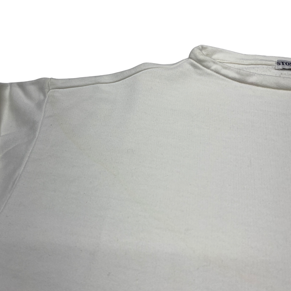 Stone Island Marina 80's White Crewneck Sweatshirt