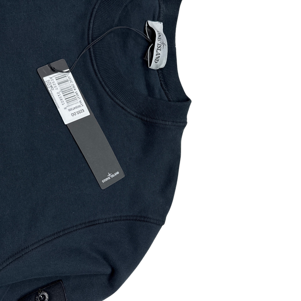 Stone Island 2022 Navy Crewneck Sweatshirt - Medium