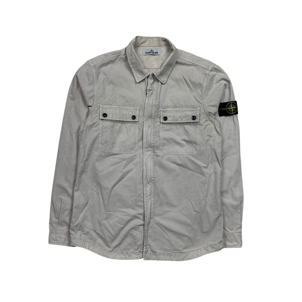 Stone Island 2014 White Cotton Overshirt - XXL