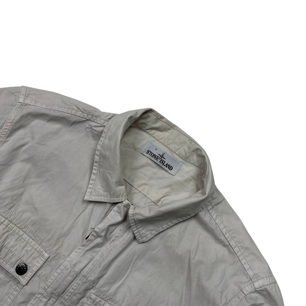 Stone Island 2014 White Cotton Overshirt - XXL