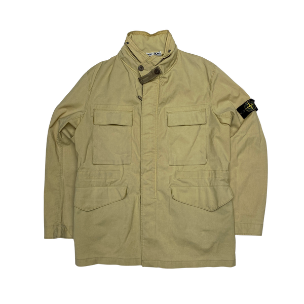 Stone Island 2002 Laminated Lino Flax Jacket