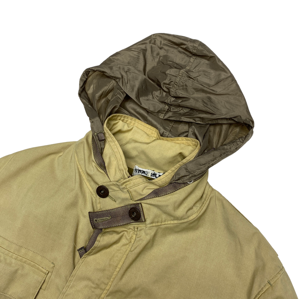 Stone Island 2002 Laminated Lino Flax Jacket