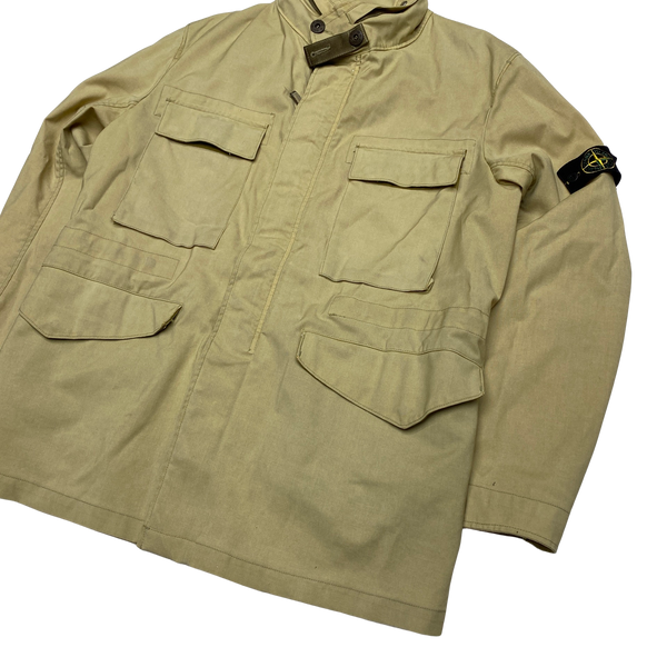 Stone Island 2002 Laminated Lino Flax Jacket