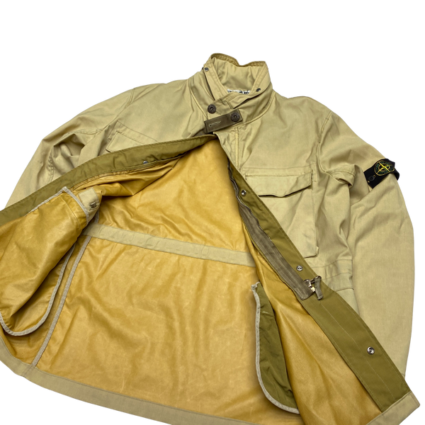 Stone Island 2002 Laminated Lino Flax Jacket