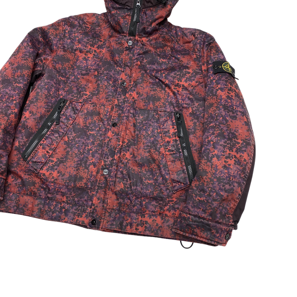 Stone Island 2013 Raso Gommato Red Camo Print OVD Jacket