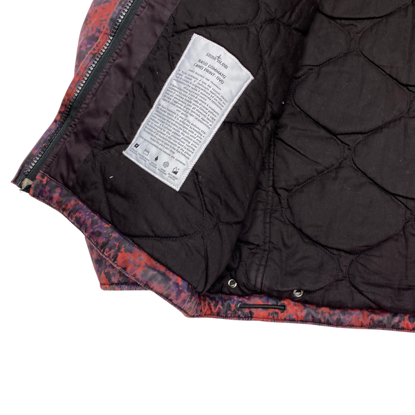 Stone Island 2013 Raso Gommato Red Camo Print OVD Jacket