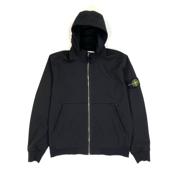 Stone island sales black shell jacket
