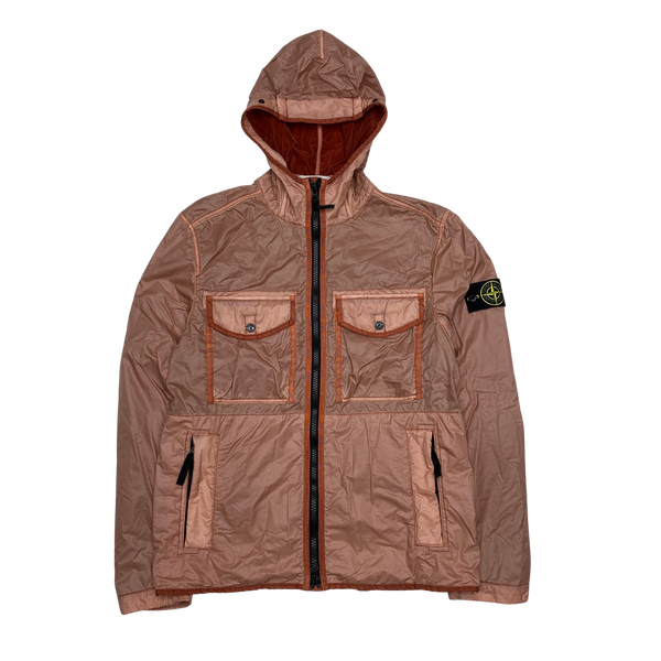 Stone Island 2019 Peach Lamy Flock Hooded Jacket Mat s Island