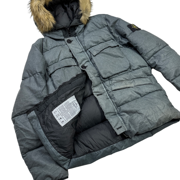 Lino resinato down tc jacket 2025