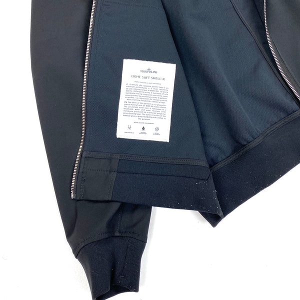Stone Island Black Light Soft Shell R Hooded Jacket