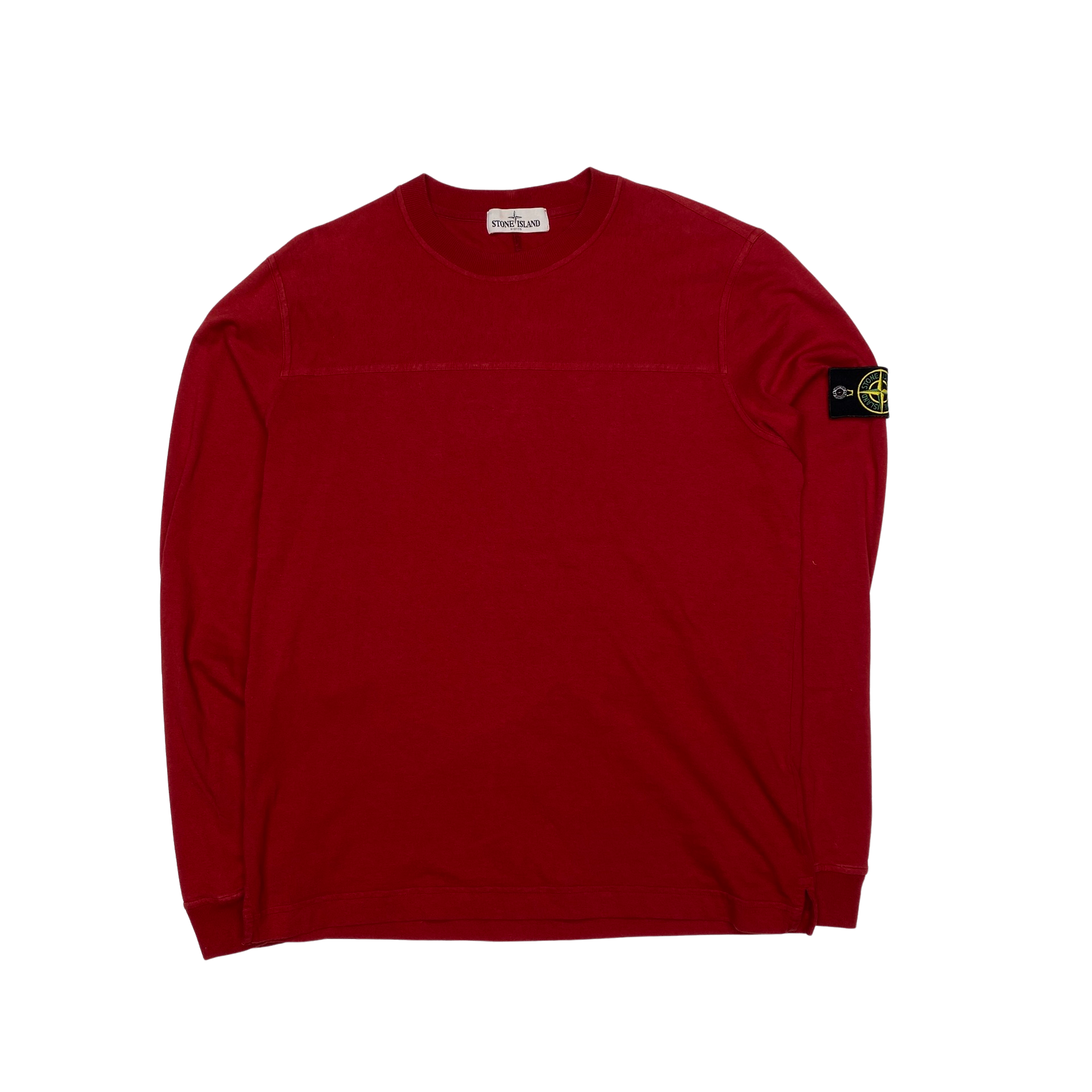 Red stone island best sale top