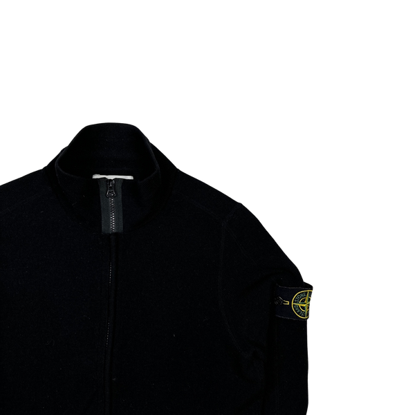 Stone Island 2016 Black Zipped Knitted Jumper - Medium