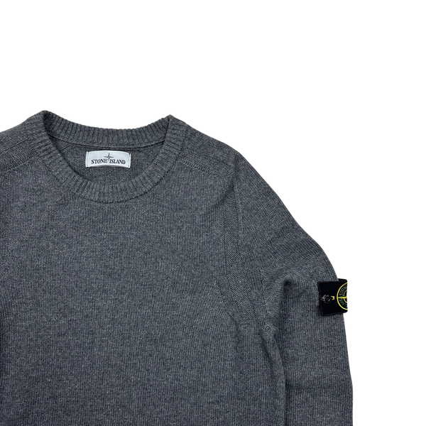 Stone Island 2018 Grey Wool Crewneck Jumper - Medium