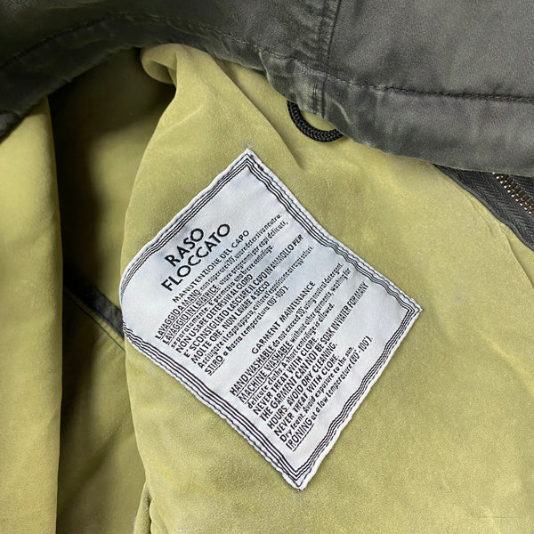 Stone Island 2004 Dark Grey Raso Floccato Riot Mask Sniper Jacket