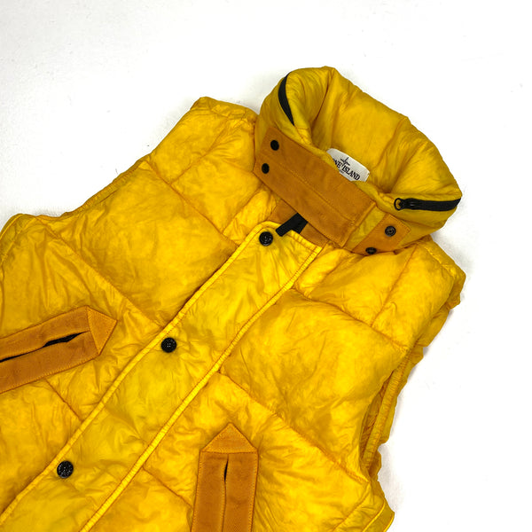 Stone Island 30th Anniversary Yellow Down Filled Body Warmer