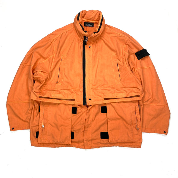 Stone Island Orange Hollowcore Shadow Project Jacket