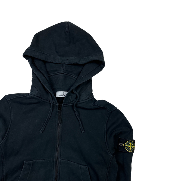 Stone Island 2016 Dark Navy Cotton Zipped Hoodie - Medium/Small