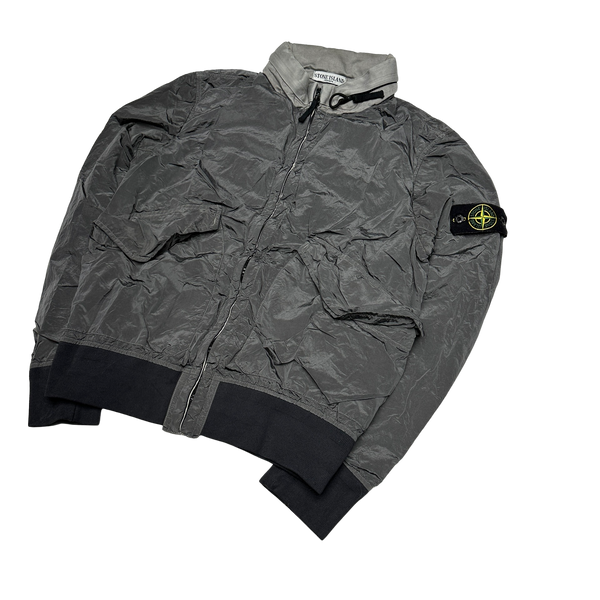 Stone Island 2010 Silver Nylon Metal Jacket
