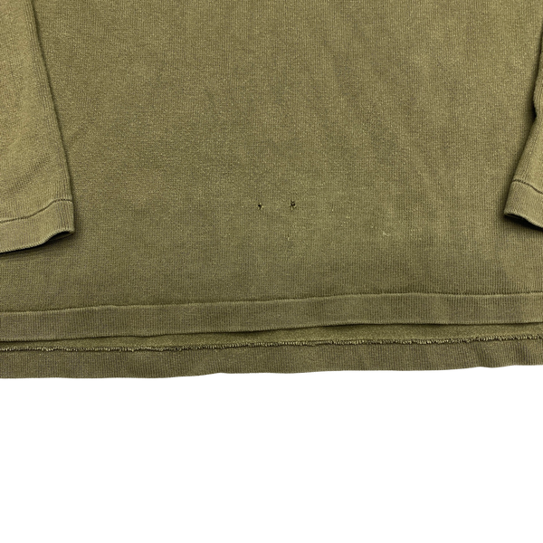 Stone Island 2005 Khaki Green Pullover Jumper