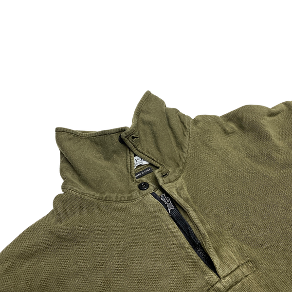 Stone Island 2005 Khaki Green Pullover Jumper