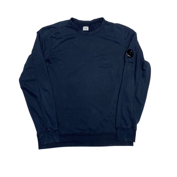 CP Company Navy Lens Viewer Crewneck Sweatshirt